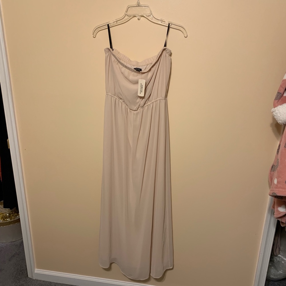 Strapless Nude Dress